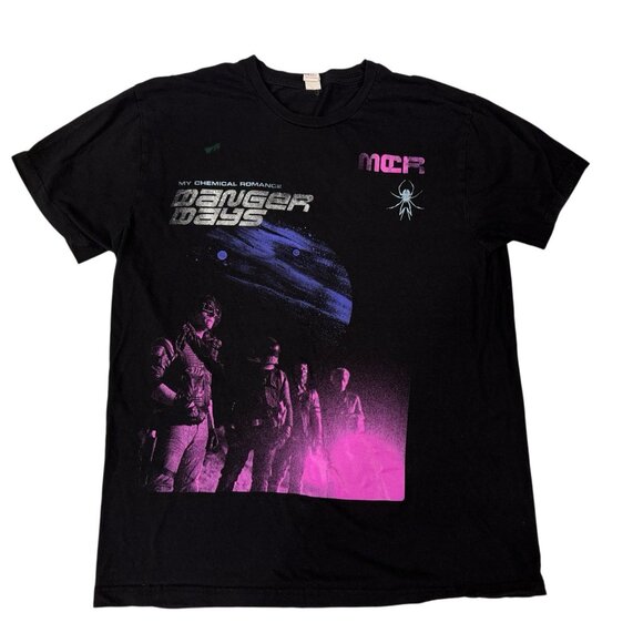 My Chemical Romance Danger Days Band T-Shirt Black Size L Hot Topic Emo Punk